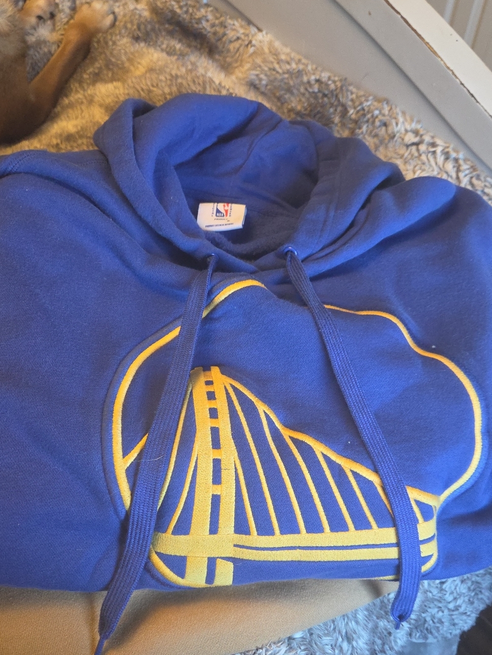 NBA Royal Blue & Yellow Golden State Bridge Hoodie